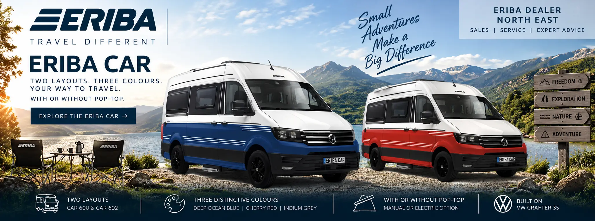 ERIBA Car campervan – available from United British Caravans